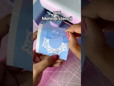 Tutorial￼:DIY Mehndi stencils😍 #trending #shorts