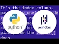 How to get rid of Unnamed 0 column in a pandas DataFrame read in from CSV file