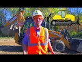 Blippi Learns About Construction Vehicles Trucks For Kids Educational Blippi s For Toddlers