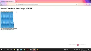 What is Break and Continue in PHP Learn PHP Language
