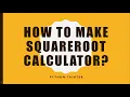 How to make square root using Python tkinter