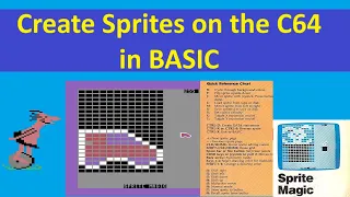 Complete beginners guide to creating sprites on the Commodore 64 C64 in BASIC
