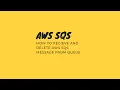 AWS SQS receive messages how to delete Sqs message and queue