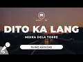 Download Lagu Dito Ka Lang - Moira Dela Torre (Piano Karaoke)
