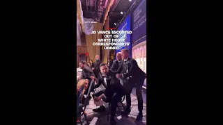 JD Vance escorted out of White House Correspondents Dinner