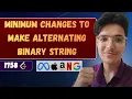 Minimum Changes for Alternating Binary String LeetCode 1758 Complementary Counting Strategy