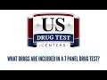 What drugs are included in a 7 panel drug test