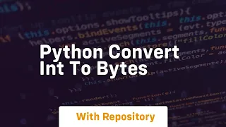 python convert int to bytes