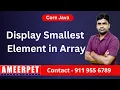 Find the Smallest Element in Java Array By Srinivas Ameerpet Technologies