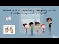 Walking in the Hallway - Social Story for Special Needs Students