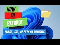 How to Extract tar gz tgz gz Files on Windows 11