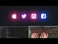 ASMR Programming - Glowing Icons with HTML CSS