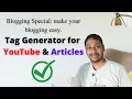tag generator for youtube tag generator for articles how to generate tags