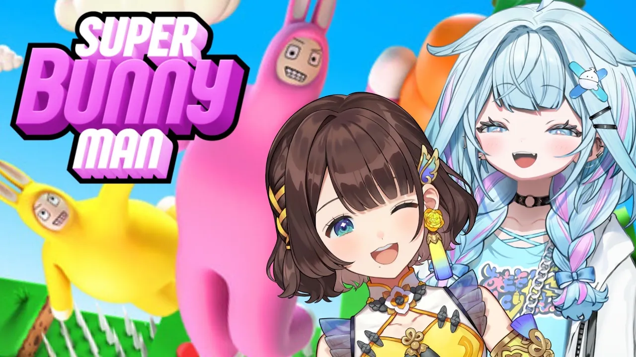 【SUPER BUNNY MAN 】#ろろめろ 1時間で何処までいく？ 【水宮枢／司賀りこ】