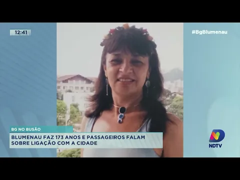 BG no Busão: Balanço Geral anda de ônibus e passageiros falam sobre o aniversário de Blumenau