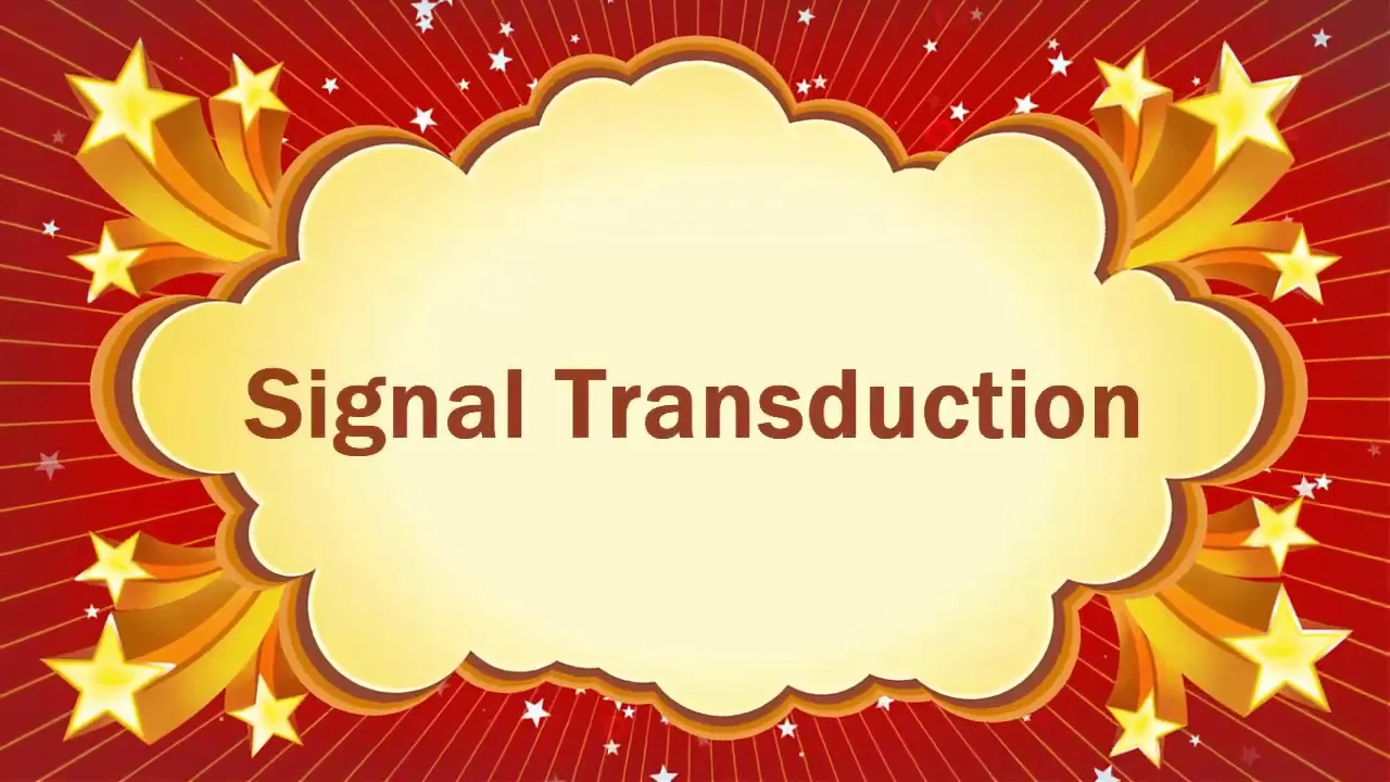 Signal Transduction by Dr. Debabrata Panda, Assistant Professor, Central University of Odisha
