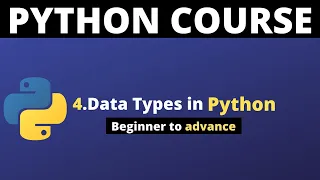 Python Crash Course 4 - Data types