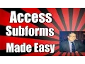 How to Create a Subform in Access - One-to-Many Relationships Subforms Tutorial