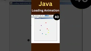 Java Swing Animation - Spinning Colorful Dots Animation