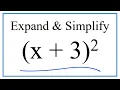 Expand Simplify x 3 2