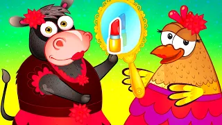 Lola la vaca | Canciones Infantiles en Español | Zorro y Pollo