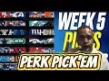 Perk Pick em NFL Week 5 2025 Picks