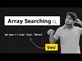 How do you perform a search in an array Tamil Velmurugan MG VMG