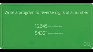 Reverse of number source code ReverseOfNumber without using reverse function in Python