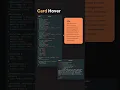Card Hover Effect
