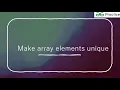 Make array elements unique Java