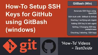 How-To Setup SSH Keys for GitHub Using GitBash Bonus Tips
