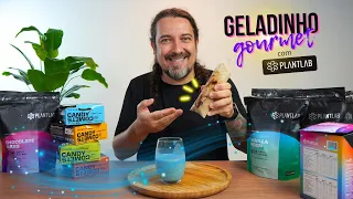 Fiz geladinho gourmet vegano e proteico com a proteína da Plantlab