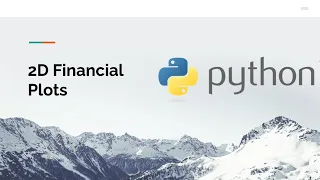 2D Financial Plots with Python