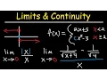 One Sided Limits Graphs Continuity Infinity Absolute Value Squeeze Thereom - Calculus Review