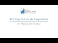 How to print out a lab requisition