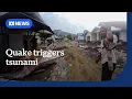 1 6m tsunami inundates Indonesian village after powerful eart uakes ABC NEWS