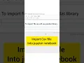 Import CSV to jupyter Notebook in seconds Python Tutorial