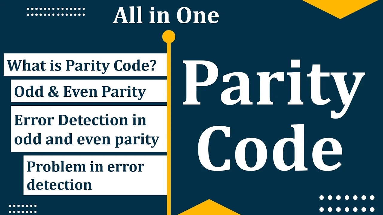 Parity code | Parity check error detection | Parity code error detection | Parity check code