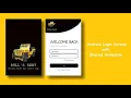 Login UI design With Shared Animation in Android Studio