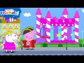 Lagu Peppa Pig \u0026 Friends Find a GIANT Bouncy Castle! 🎈Cardboard Dress Up | Tales Full Episodes | 1 Hour