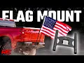 2 inch Hitch Dual Flag Pole Holder