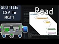 SCUTTLE Robot - nodered read csv to send mqtt