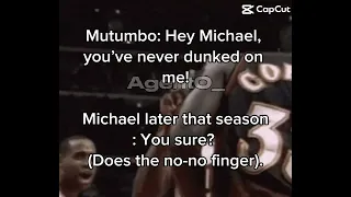 GIF Edit Of Michael Jordan Dunking On Mutumbo