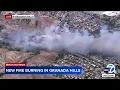 New fire breaks out in Granada Hills near homes
