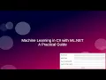 1 Machine Learning in C with ML NET A Practical Guide