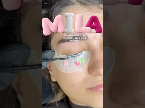 Korean technique lash lift #lashes #beautiful #youtube #shorts
