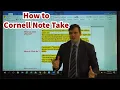 Cornell Method of Note Taking