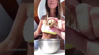 My favorite healthy snack to make on my sailboat! #sailing #catamaran #fitness