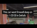 Another I-20 EB work zone crash in DeKalb