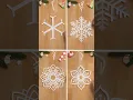 4 EASY CRAFTING TUTORIAL MAGIC PAPER SNOWFLAKE FOR CHRISTMAS DECOR